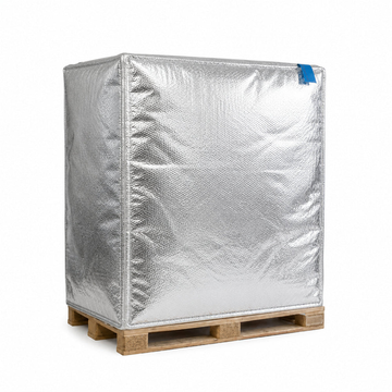 Funda térmica aislante para palé industrial 120 x 100 x 150 cm (doble capa)