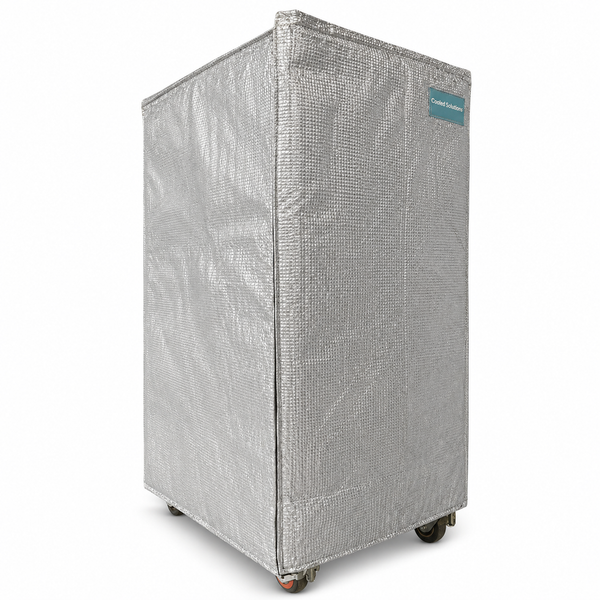 funda isotérmica cubre pallet reutilizable para roll container 85 x 70 x 150 cm sin abertura